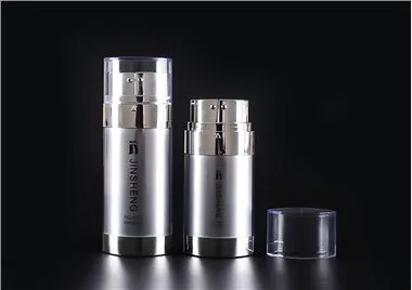 Garrafa de bomba âmbar sem ar